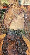  Henri  Toulouse-Lautrec The Painter's Model : Helene Vary in the Studio USA oil painting reproduction